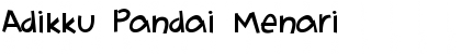 Download Adikku Pandai Menari Regular Font Title Preview