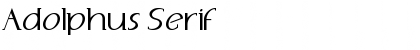 Download Adolphus Serif Regular Font Title Preview