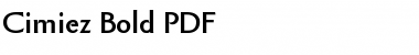 Download Cimiez Bold Font Title Preview