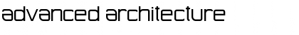 Download Advanced Architecture Regular Font Title Preview