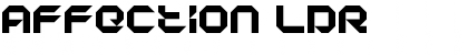 Download Affection LDR Regular Font Title Preview