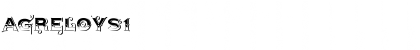 Download AgreloyS1 Medium Font Title Preview