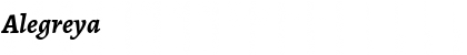 Download Alegreya Bold Italic Font Title Preview