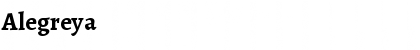 Download Alegreya Bold Font Title Preview