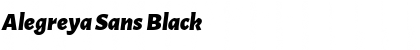 Download Alegreya Sans Black Italic Font Title Preview