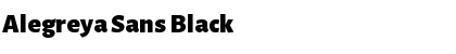 Download Alegreya Sans Black Regular Font Title Preview