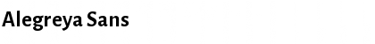 Download Alegreya Sans Bold Font Title Preview
