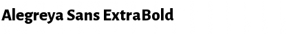 Download Alegreya Sans ExtraBold Regular Font Title Preview