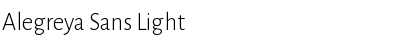 Download Alegreya Sans Light Regular Font Title Preview