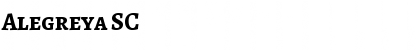 Download Alegreya SC Bold Font Title Preview