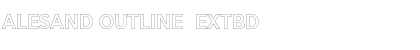 Download Alesand Outline  ExtBd Regular Font Title Preview
