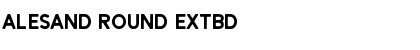 Download Alesand Round ExtBd Regular Font Title Preview