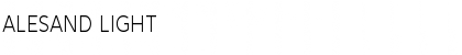 Download Alesand Light Regular Font Title Preview