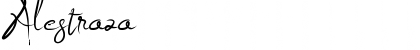 Download Alestraza Regular Font Title Preview