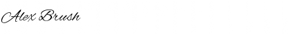 Download Alex Brush Regular Font Title Preview