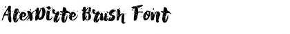 Download AlexDirte Brush Font Regular Font Title Preview