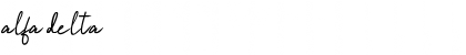 Download alfa delta Regular Font Title Preview