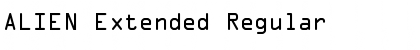 Download ALIEN Extended Regular Font Title Preview