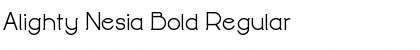 Download Alighty Nesia Bold Regular Font Title Preview