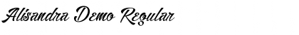 Download Alisandra Demo Regular Font Title Preview