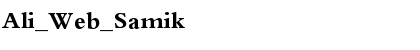 Download Ali_Web_Samik Regular Font Title Preview
