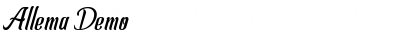 Download Allema Demo Font Title Preview