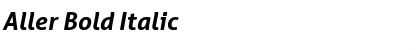 Download Aller Bold Italic Font Title Preview