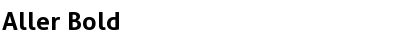 Download Aller Bold Font Title Preview
