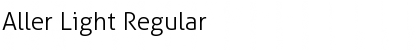 Download Aller Light Regular Font Title Preview