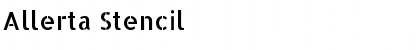 Download Allerta Stencil Font Title Preview