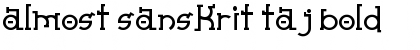 Download Almost Sanskrit taj Bold Font Title Preview