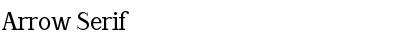 Download Arrow Serif Font Title Preview