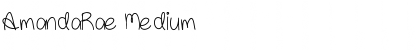 Download AmandaRae Medium Font Title Preview
