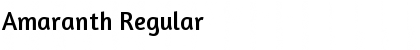 Download Amaranth Regular Font Title Preview