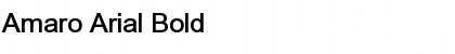 Download Amaro Arial Bold Font Title Preview