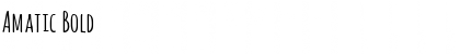 Download Amatic Bold Font Title Preview