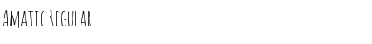 Download Amatic Regular Font Title Preview