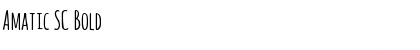 Download Amatic SC Bold Font Title Preview