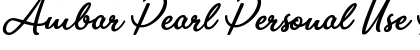 Download Ambar Pearl Personal Use Regular Font Title Preview
