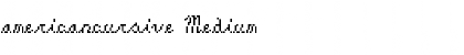 Download americancursive Medium Font Title Preview