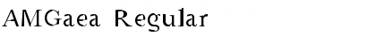 Download AMGaea Regular Font Title Preview