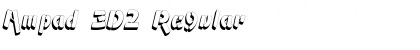 Download Ampad 3D2 Regular Font Title Preview