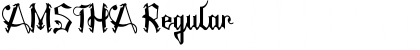 Download AMSTHA Regular Font Title Preview
