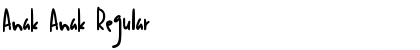 Download Anak Anak Regular Font Title Preview