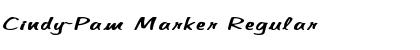Download Cindy-Pam Marker Regular Font Title Preview