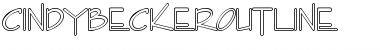 Download CindyBeckerOutline Normal Font Title Preview