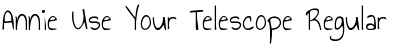 Download Annie Use Your Telescope Regular Font Title Preview