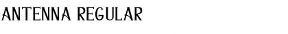 Download ANTENNA Regular Font Title Preview