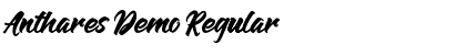 Download Anthares Demo Regular Font Title Preview