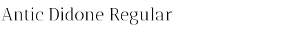 Download Antic Didone Regular Font Title Preview